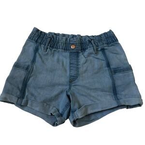 Abercrombie Kids Blue High Rise Paperbag Waist Shorts Girl's Size 13/14 | 41-58